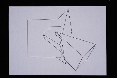 'Prism' chair design computer generated print out