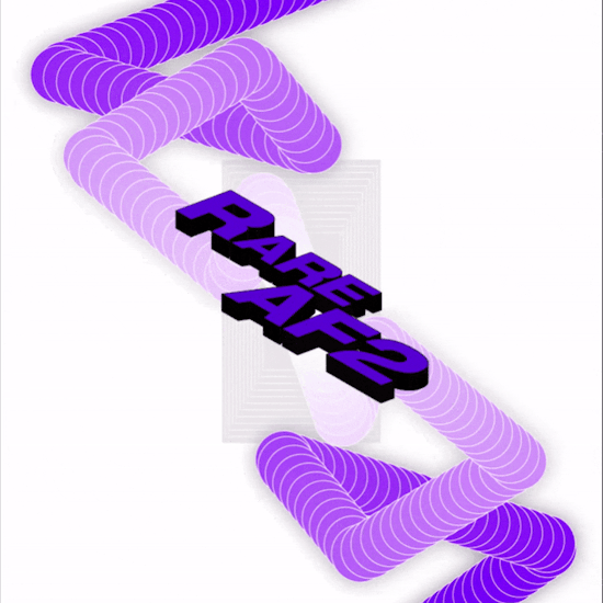 Rare Art Festival Poster - Purple - V.1 — artwork