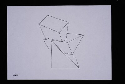 'Prism' chair design computer generated print out