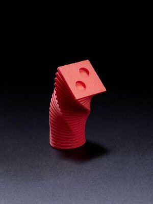 Transition necklace prototype designed by Eve Balashova, 3D printed, 2020