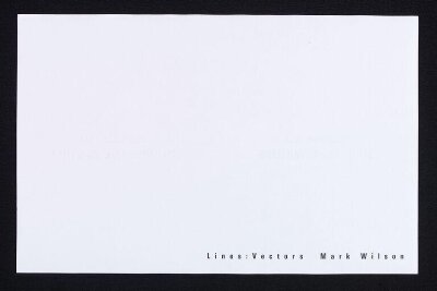 Lines: Vectors