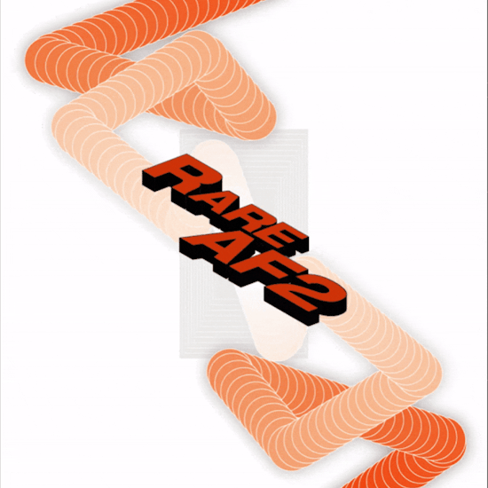 Rare Art Fest Poster - Orange v.1