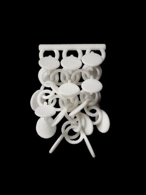 3D printed earring prototype, 2022